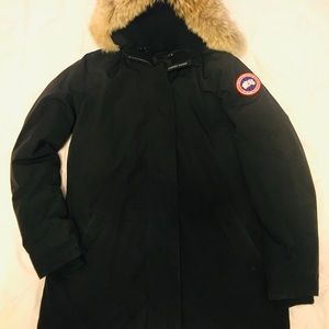 Black Canada Goose, Victoria Parka, Size Large